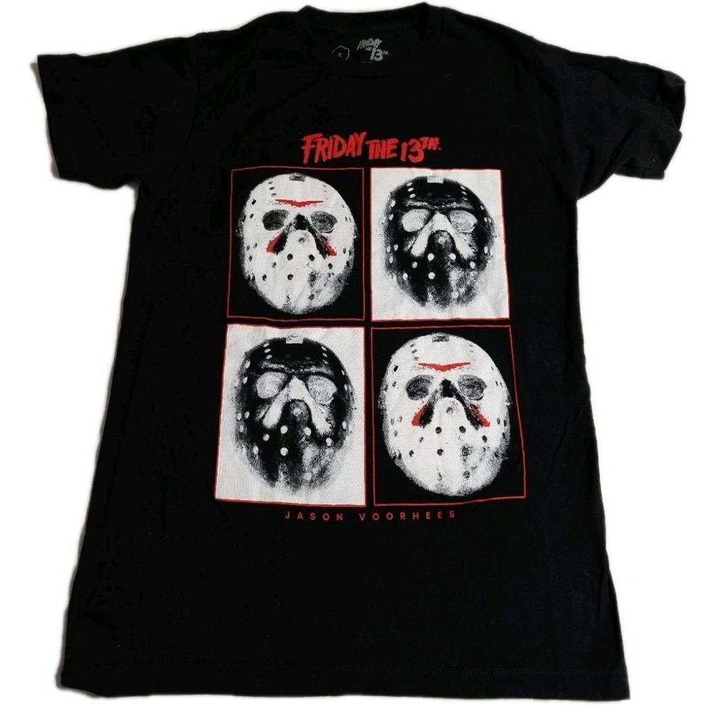 Friday The 13th Jason Voorhees Graphic T Shirt Mens Small Black Horror Movie Tee